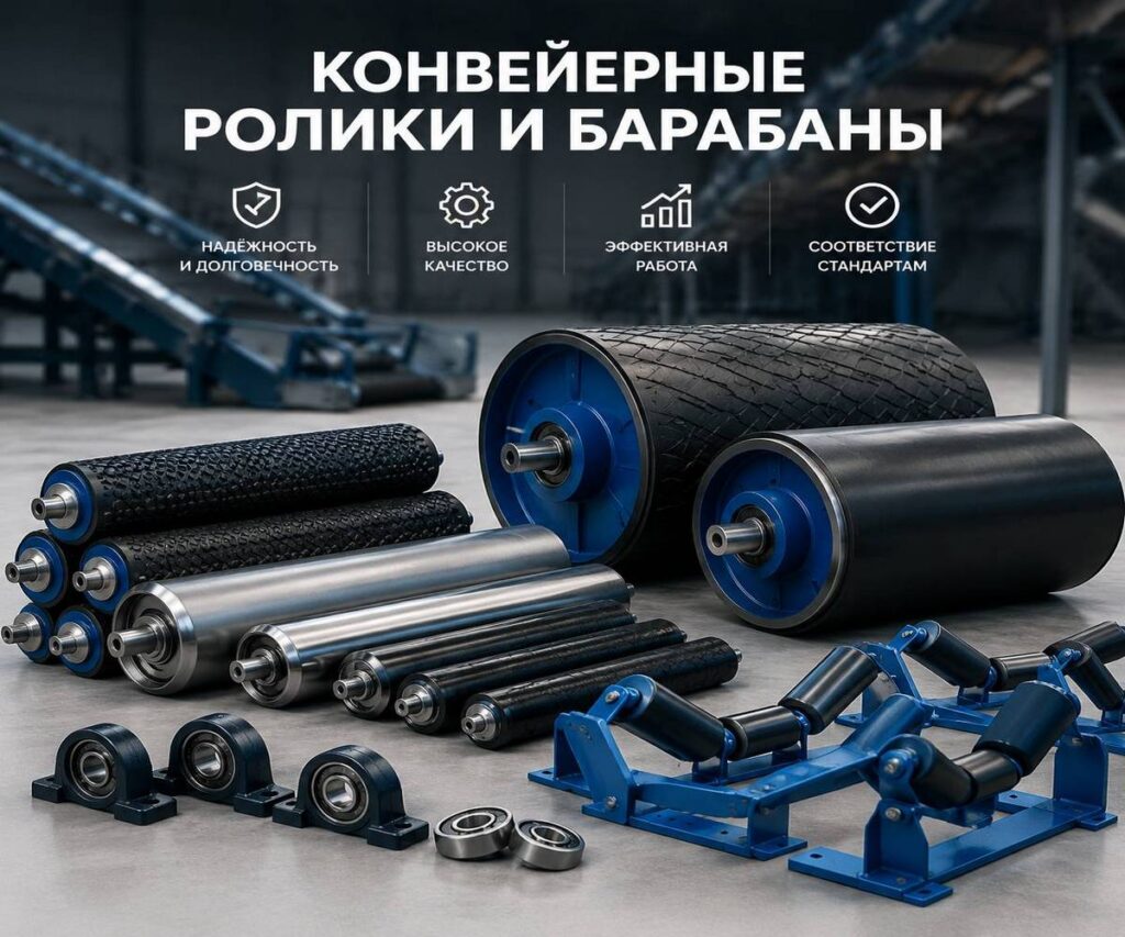 Конвейерные ролики и барабаны